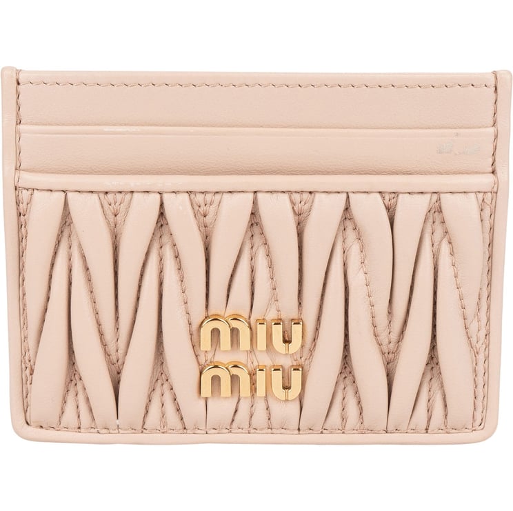 Miu Miu Miu Miu Nappa Leather Matelassé Card Holder