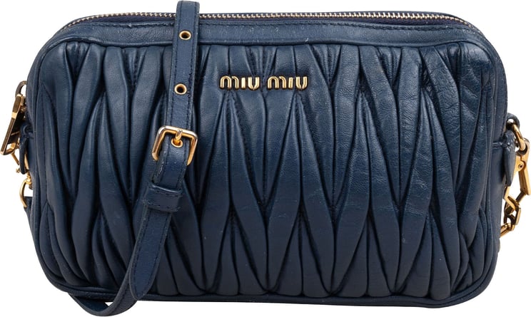 Miu Miu Miu Miu Matelassé Leather Camera Crossbody Bag