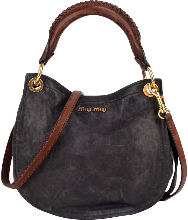 Miu Miu Miu Miu Vitello Lux Hobo Handbag