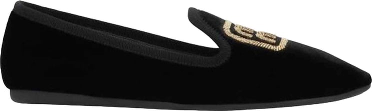 Miu Miu Miu Miu Logo Velvet Flats