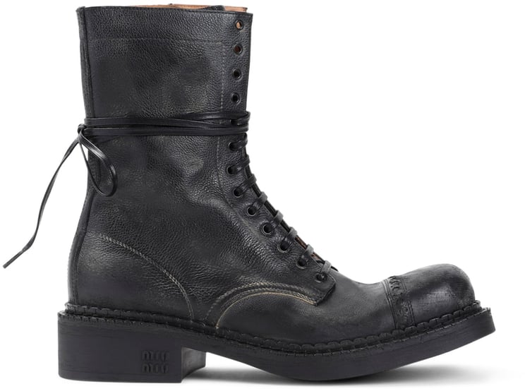 Miu Miu Miu Miu Laced Ankle Boots