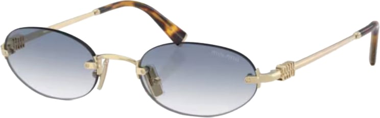Miu Miu 0mu A54s Gradient Blue Lens Oval Sunglasses
