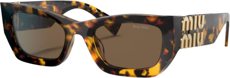 Miu Miu 0mu 09ws Rectangular Tortoiseshell Sunglasses