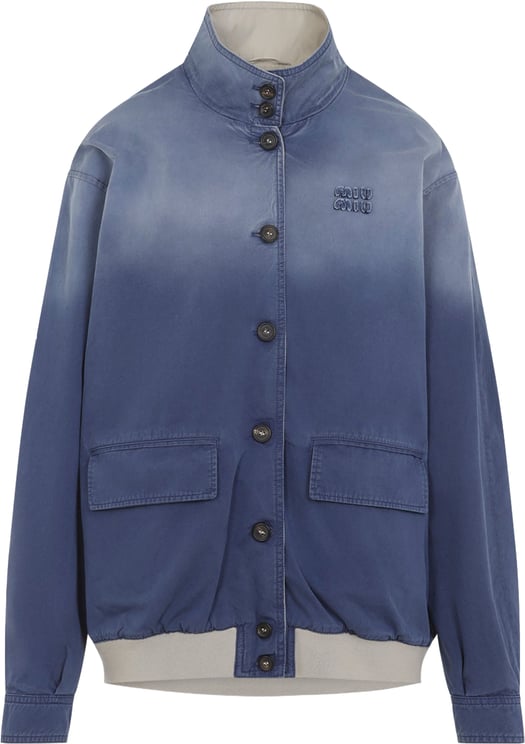 Miu Miu Miu Miu Old Washed Twill Blouson