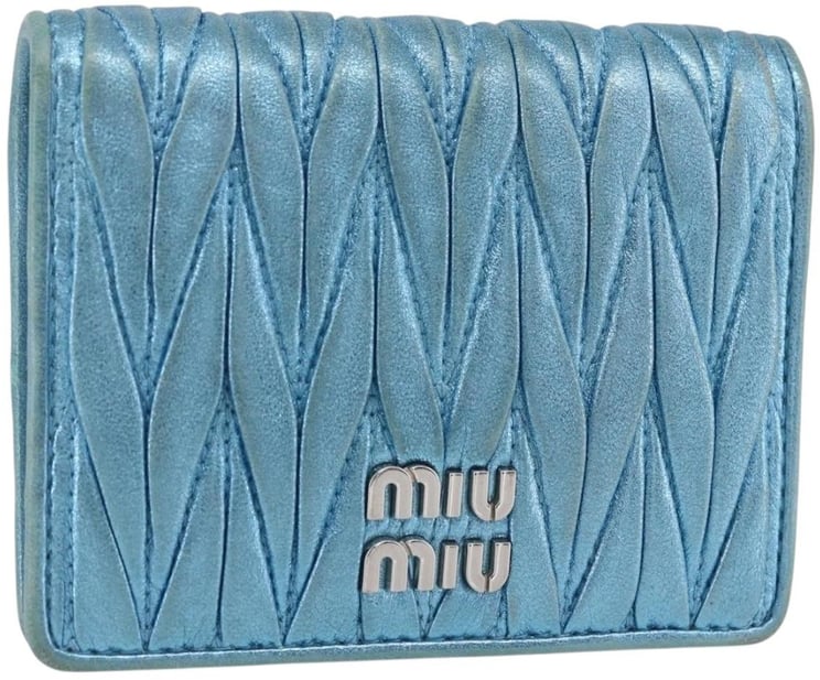 Miu Miu Miu Miu Matelasse Wallet Leather