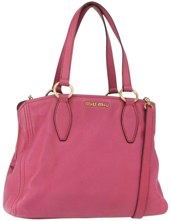 Miu Miu Miu Miu Phenix Convertible Tote Leather Medium