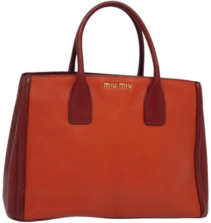 Miu Miu Miu Miu Zip Tote Leather