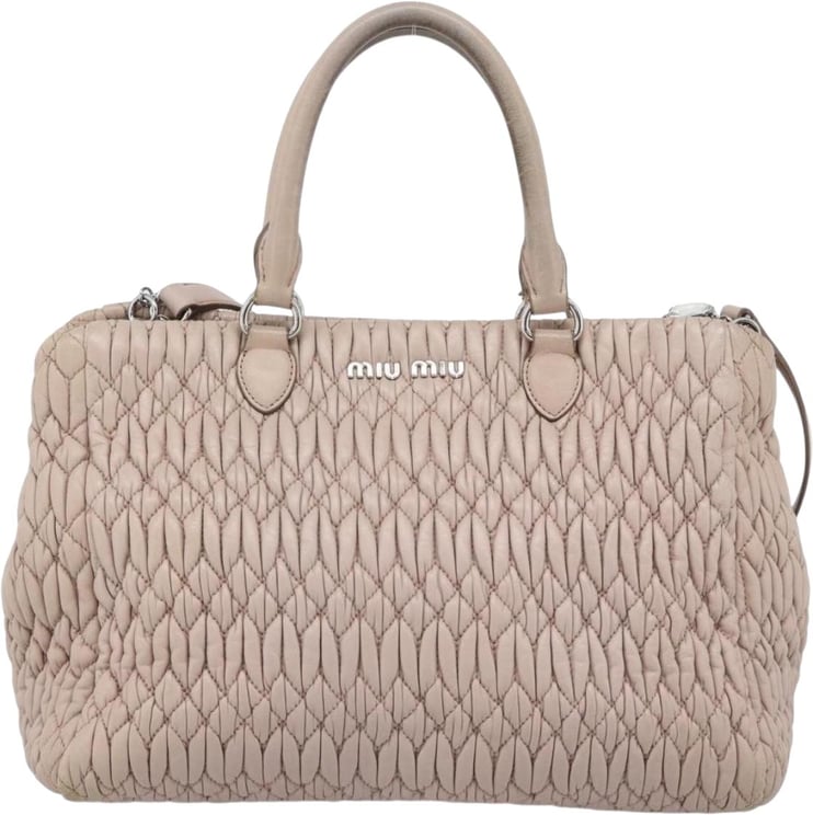 Miu Miu Miu Miu Crystal Tote Matelasse Leather Medium