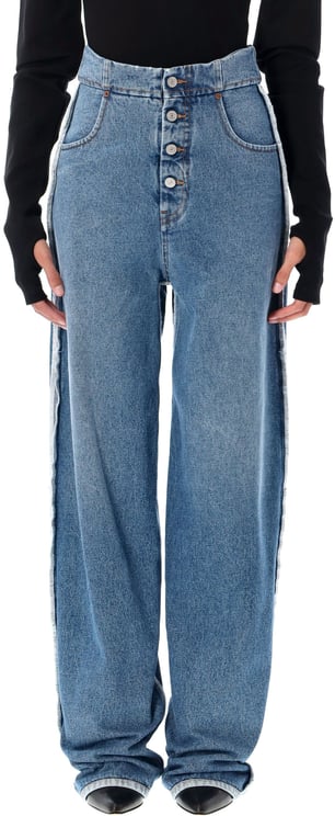 MM6 Maison Margiela Skinny Denim Broken Nero | SALE € 392
