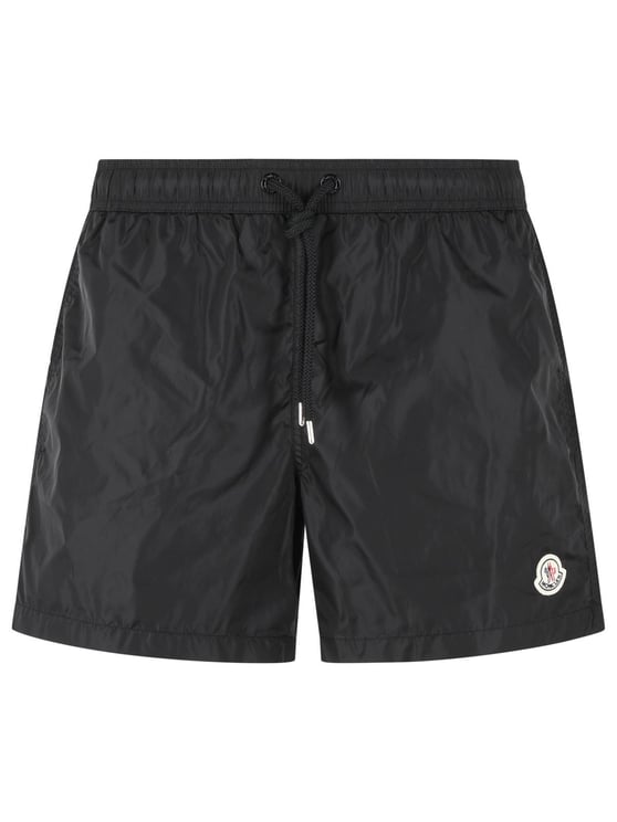Moncler Black Nylon Swimsuit
