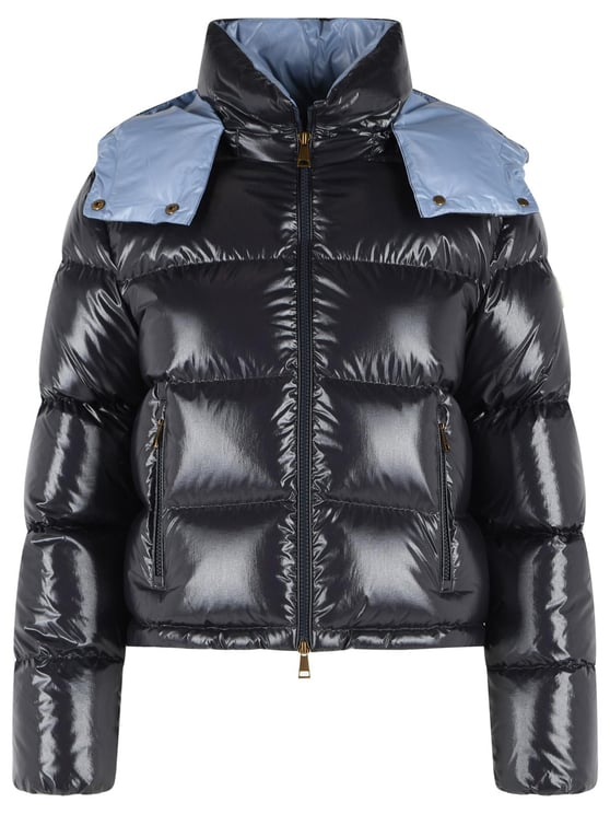 Moncler 'Niveole' Blue Polyamide Down Jacket