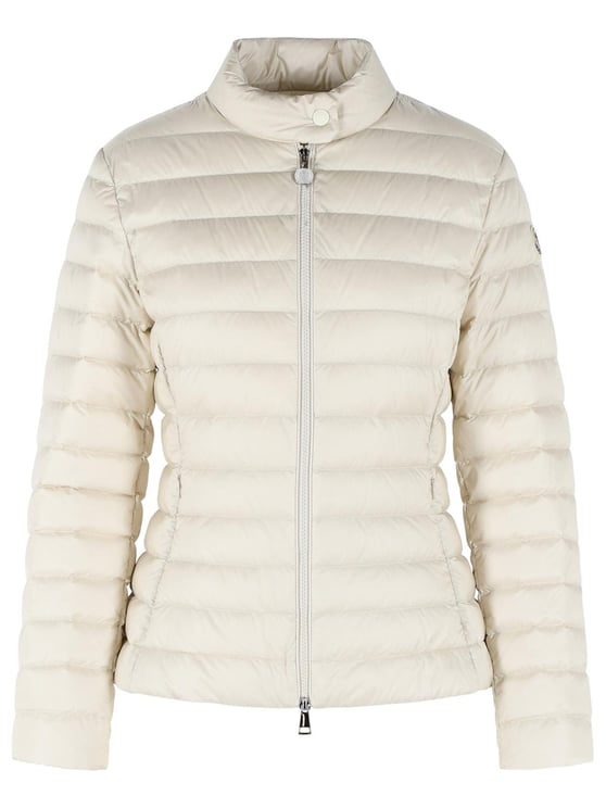 Moncler 'Igelle' Short Ivory White Polyamide Down Jacket