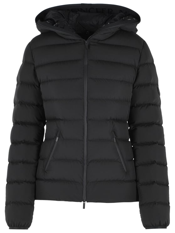 Moncler 'Herbes' Matt Black Polyester Down Jacket