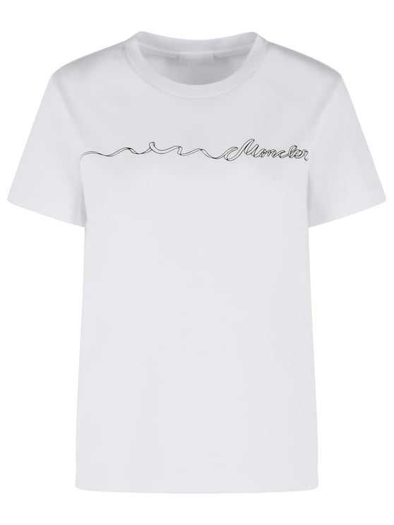 Moncler White Cotton T-Shirt