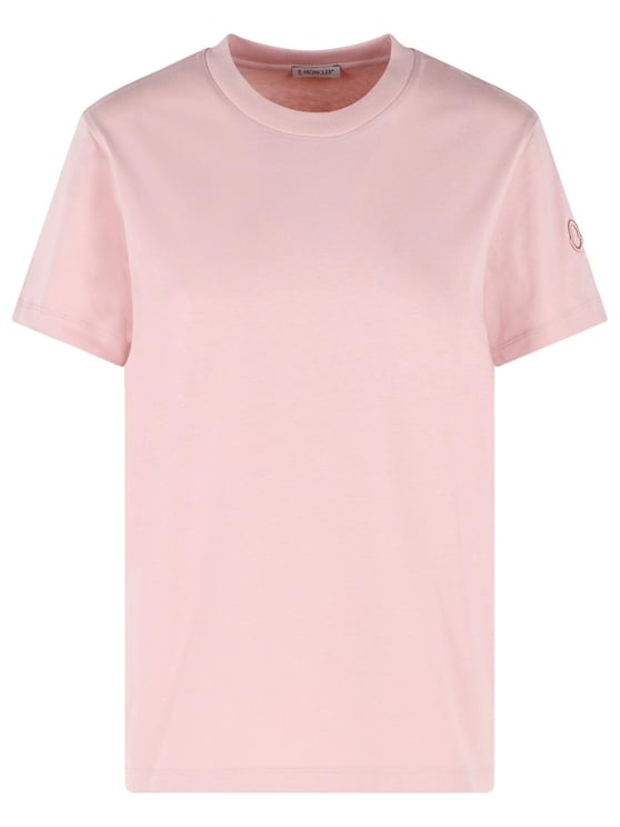 Moncler Pink Cotton T-Shirt