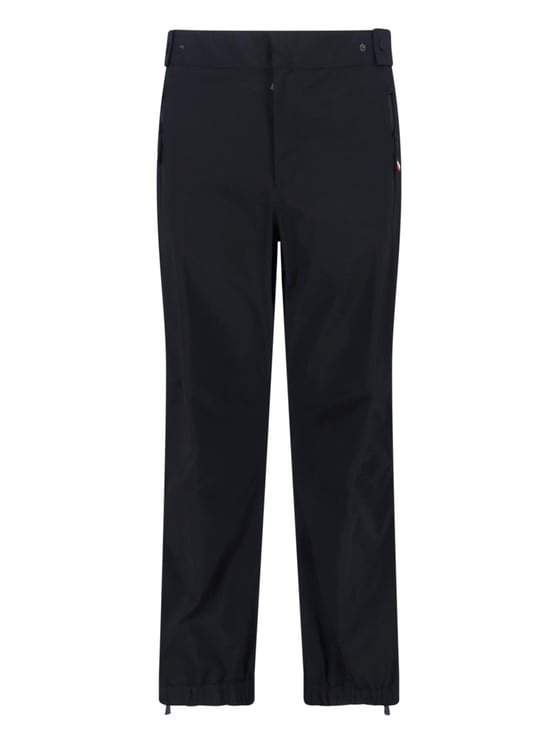 Moncler Black Technical Mid-Rise Straight Ski Trousers
