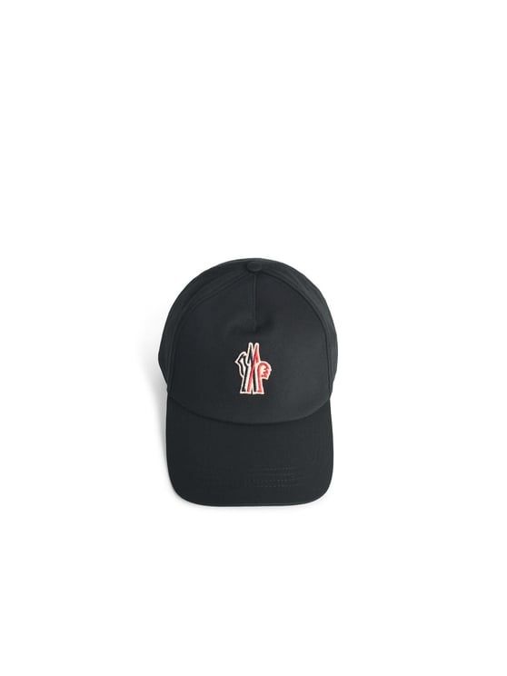 Moncler Black Cotton Cap