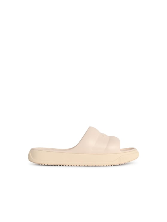 Moncler ' Altive' Ivory White Rubber Slides