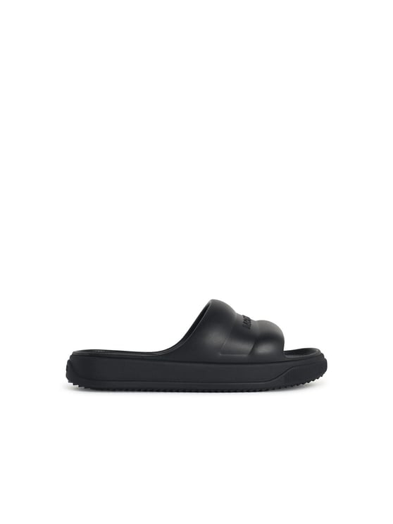 Moncler ' Altive' Black Rubber Slides