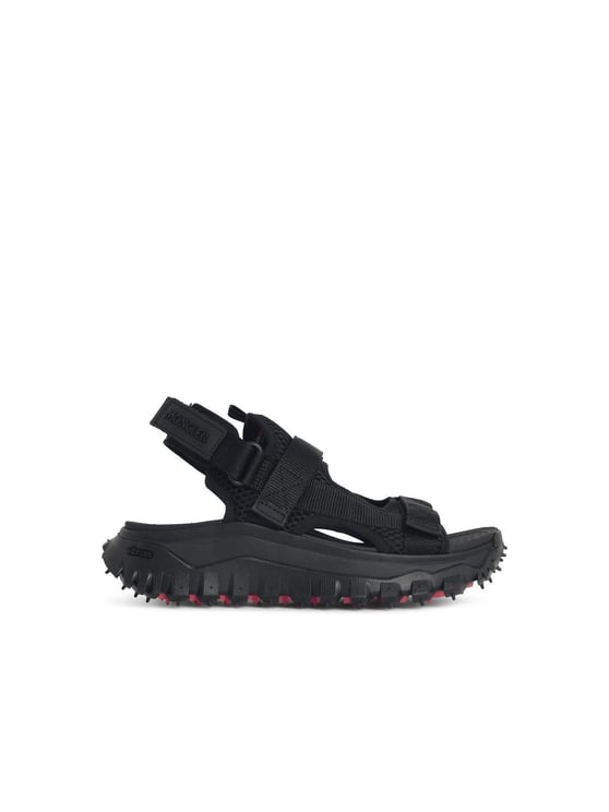 Moncler Trailgrip Vela' Black Polyamide Sandals