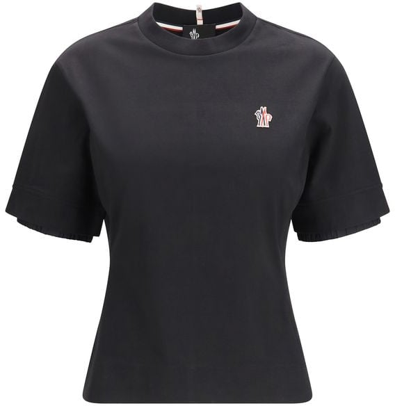Moncler Moncler Grenoble Black Cotton T-Shirt