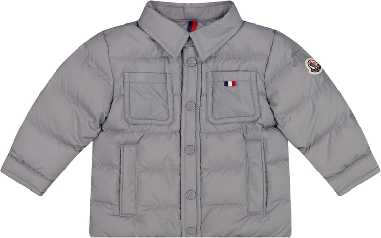 Moncler Moncler Kaelen Baby Jongens Winterjas In Grijs