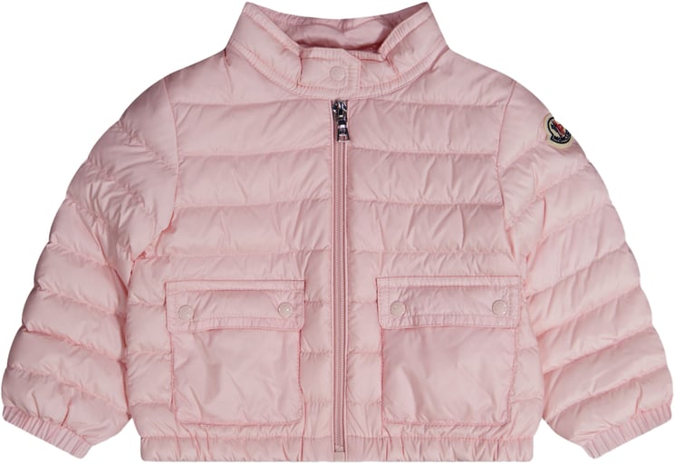 Moncler Moncler Lans Baby Meisjes Tussenjas In Licht Roze
