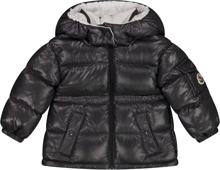 Moncler Moncler Maire Baby Meisjes Winterjas In Antraciet