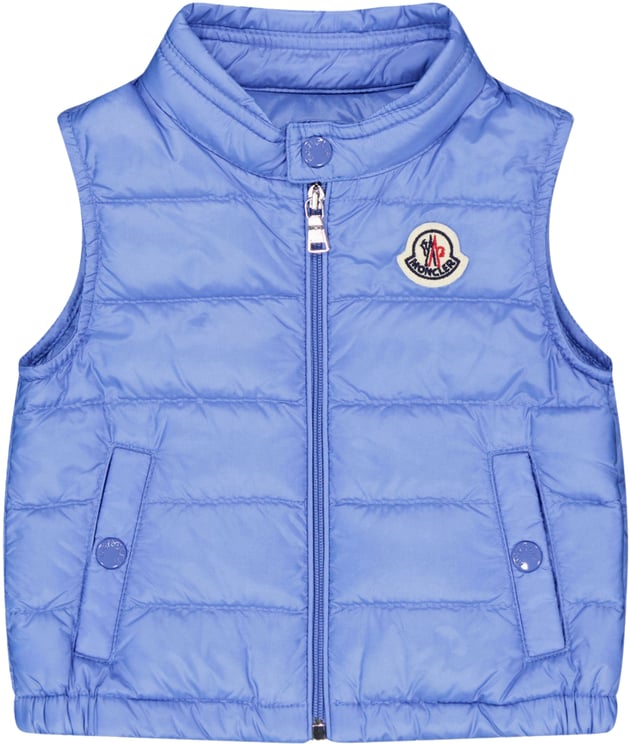 Moncler Moncler New Amaury Baby Jongens Bodywarmer In Licht Blauw