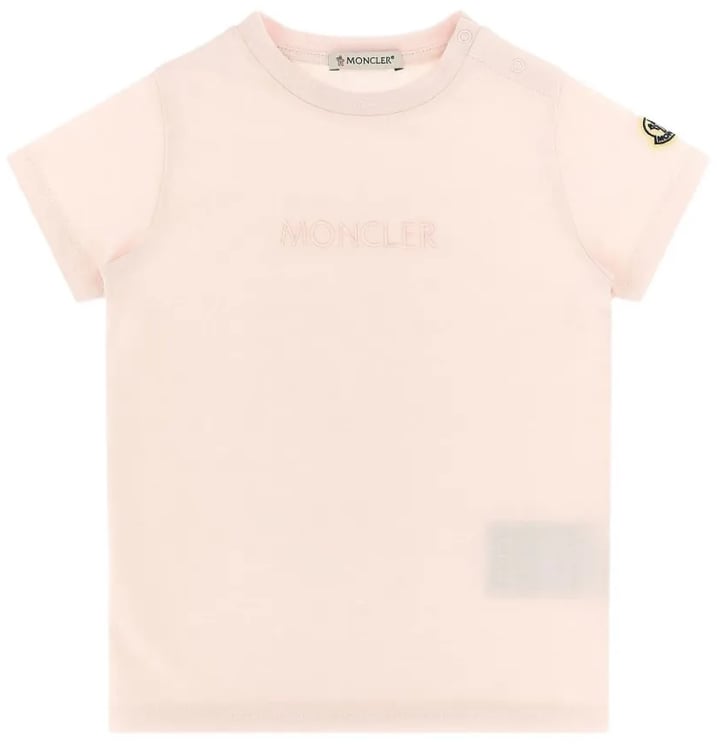 Moncler Moncler Baby Meisjes T-Shirt In Licht Roze