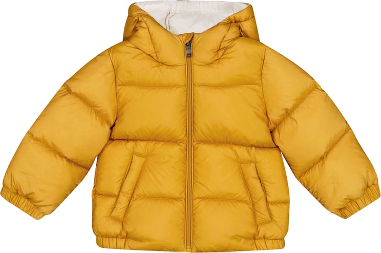 Moncler Moncler New Macaire Baby Jongens Winterjas In Geel