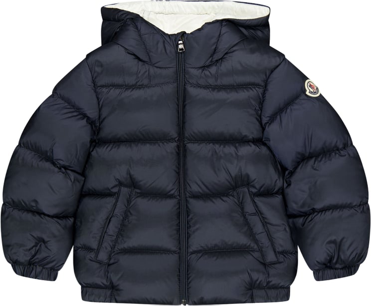 Moncler Moncler New Macaire Baby Jongens Winterjas In Zwart