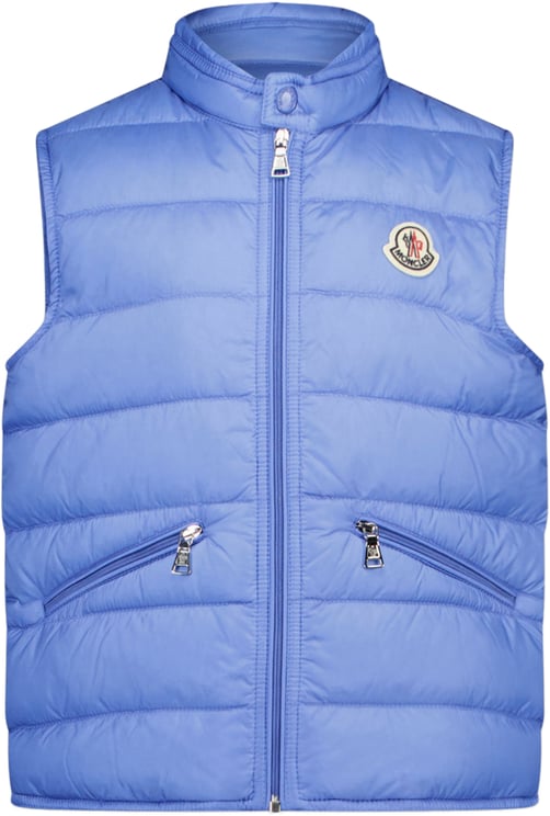 Moncler Moncler Gui Kinder Jongens Bodywarmer In Licht Blauw