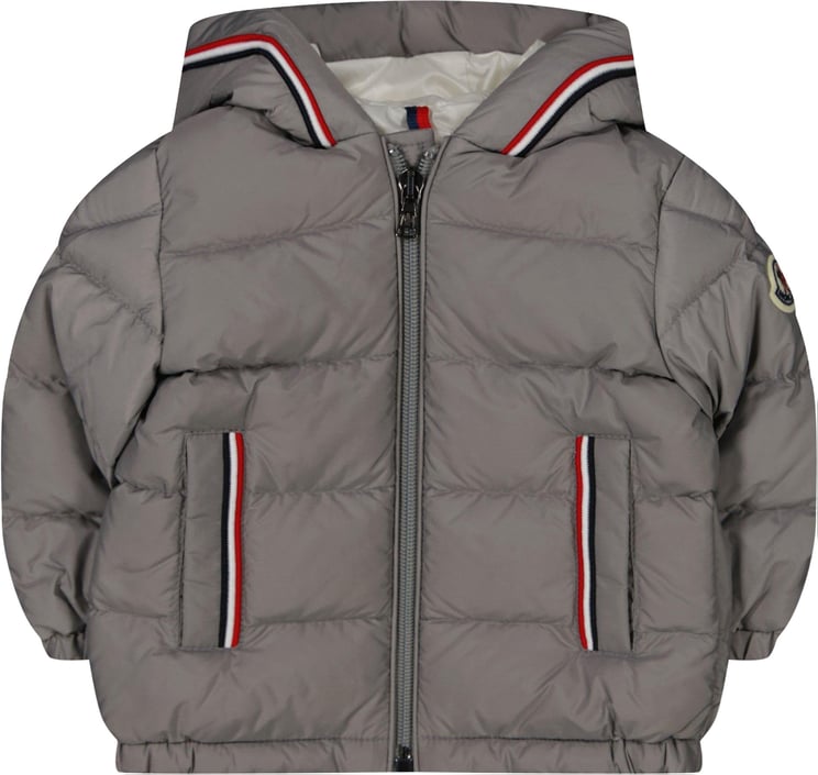 Moncler Moncler Merary Baby Jongens Winterjas Grijs