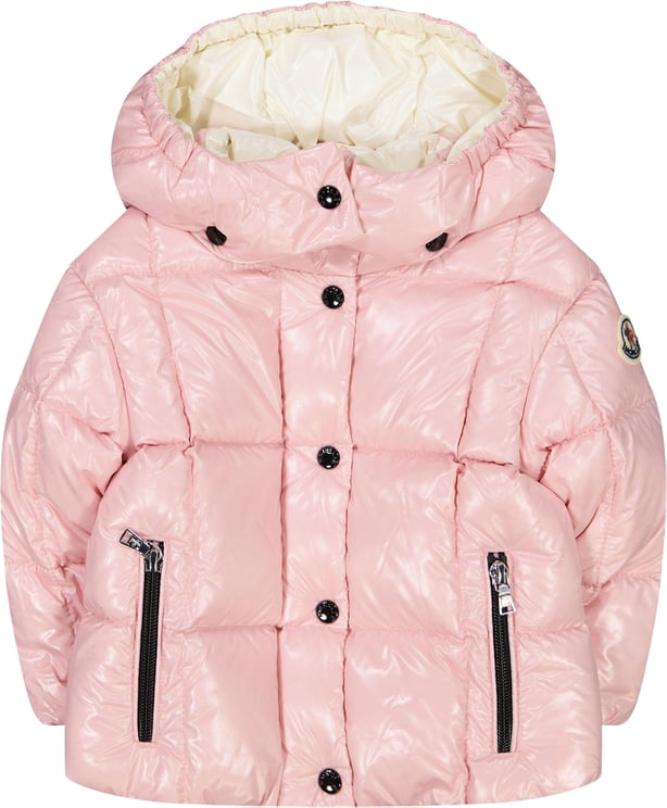 Moncler Moncler Parana Baby Meisjes Winterjas Licht Roze
