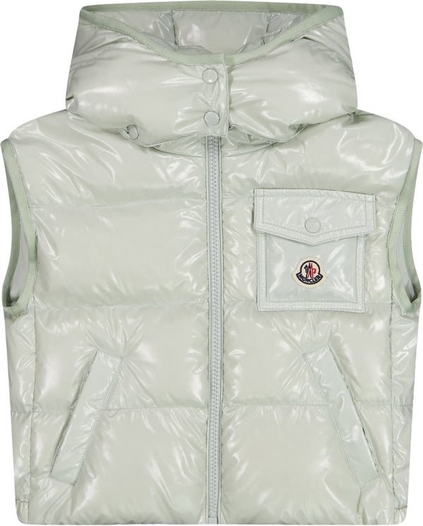 Moncler Moncler Kamile Kinder Meisjes Bodywarmer In Groen