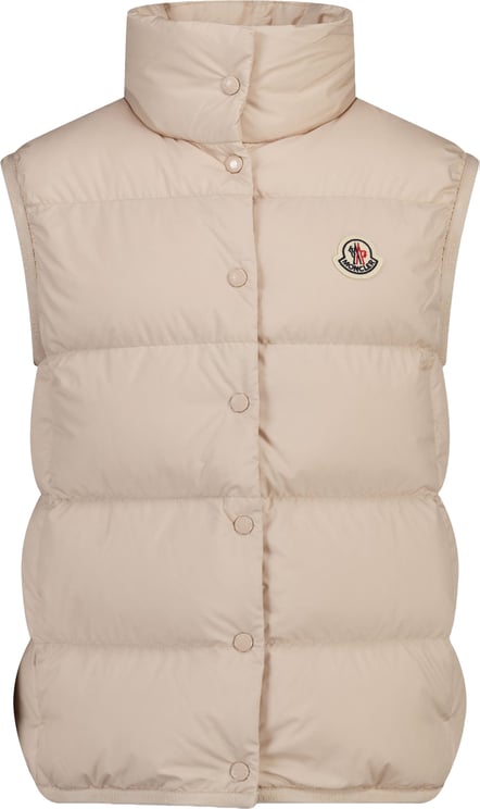 Moncler Moncler Badia Kinder Meisjes Bodywarmer In Beige