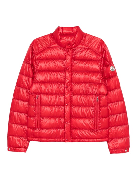 Moncler Red Selves Giubbotto Quilted Puffer Jacket