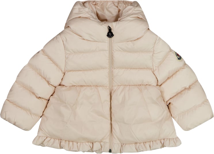 Moncler Moncler Odile Baby Meisjes Winterjas In Licht Roze