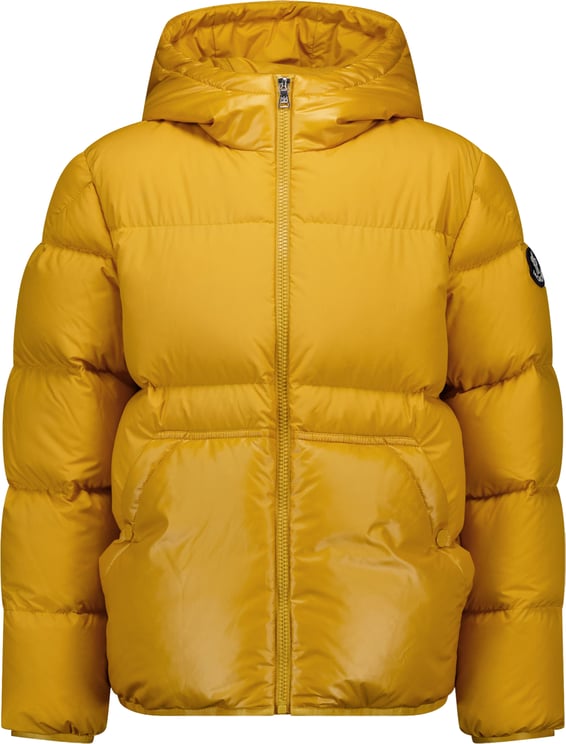 Moncler Moncler Barin Kinder Jongens Winterjas In Geel