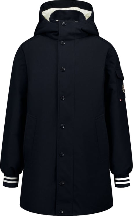 Moncler Moncler Ever Kinder Jongens Winterjas In Navy