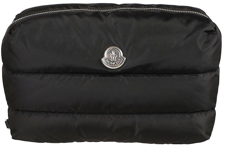Moncler Padded Quilted Nylon Pouch With Zip Closure