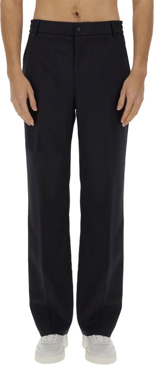 Moncler Classic Tailored Straight Leg Pants with Smooth Finish