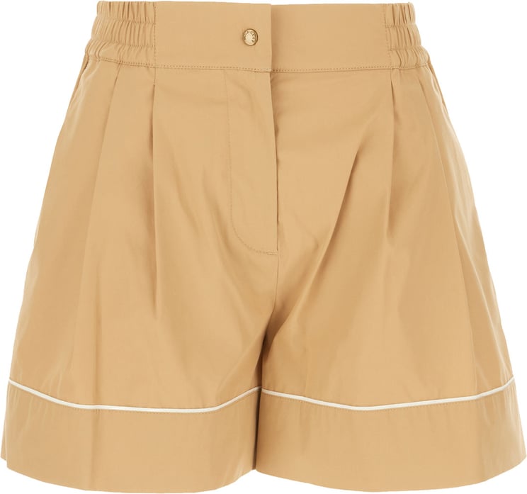 Moncler Moncler Camel cotton blend shorts