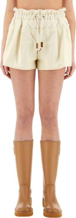 Moncler Tailored Technical Twill Shorts with Clean Silhouette