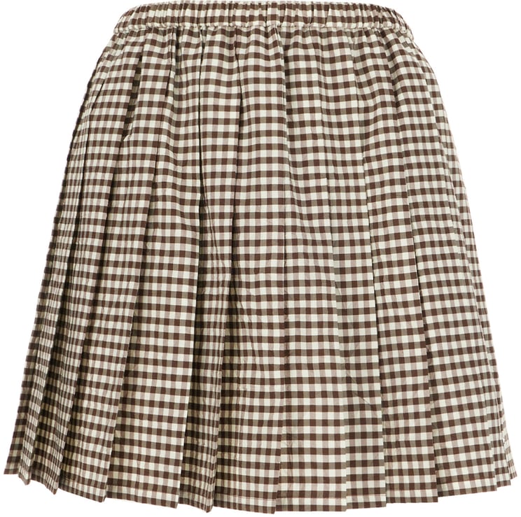 Moncler Moncler Printed cotton blend miniskirt