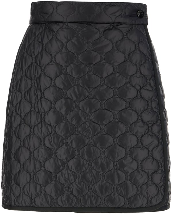Moncler Moncler Black nylon skirt