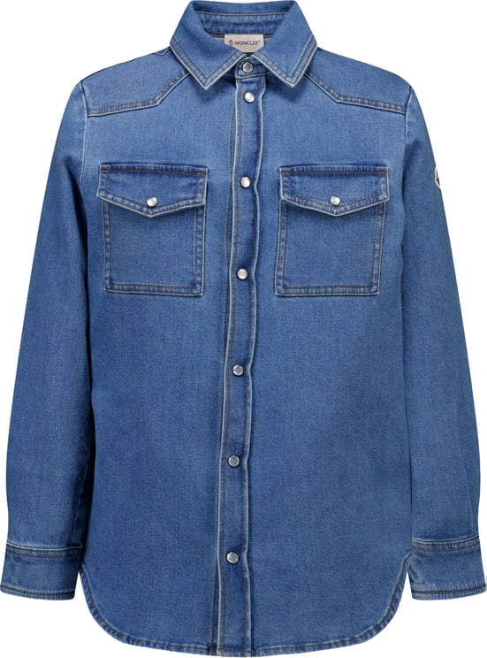 Moncler Moncler Kinder Jongens Blouse In Blauw