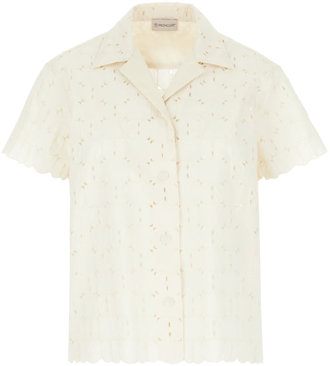 Moncler Moncler Ivory laces shirt