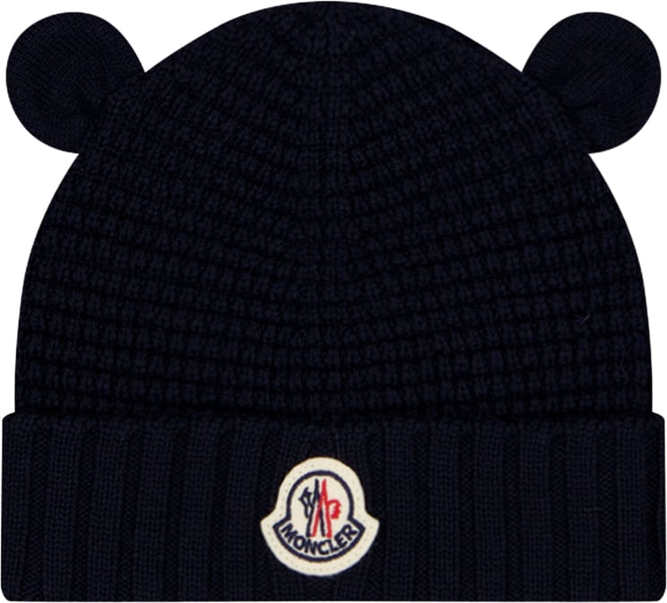 Moncler Moncler Baby Unisex Muts In Navy